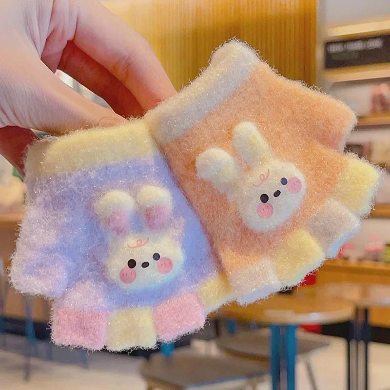 Warm Winter Half-Finger Gloves for Toddlers, Ages 1-3 – Cute Design for Boys and Girls