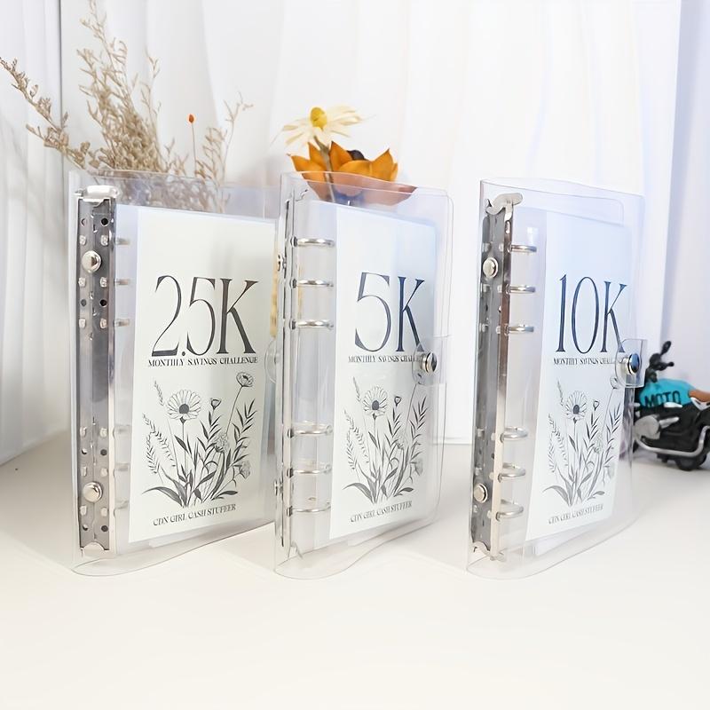 12-Month Money Saving Challenge Binder Set with Cash Envelopes, Easy and Funny Way To Save 2.5K/5K/10K Savings Goals- Great Gift
