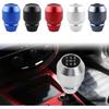 Car Shift Knob, Aluminum Alloy Manual Automatic Vehicle Gear Shifter Knob, 5 6 Speed Automotive Gear Lever Stick Shift Handle Replacement