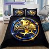 Club America Custom Name Pattern Bedding Quilt Set Quilt Cover Pillowcase Home Birthday Gift(1 * duvet cover + 2 * pillowcase, without core)