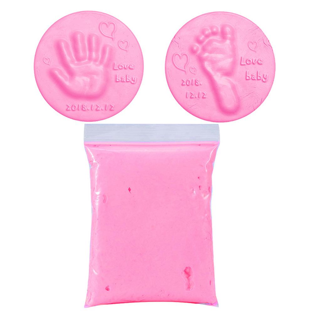 

DIY Baby Care Hand Foot Inkpad Handprint Footprint Fingerprint 7 Color Soft Clay Fluffy Foam