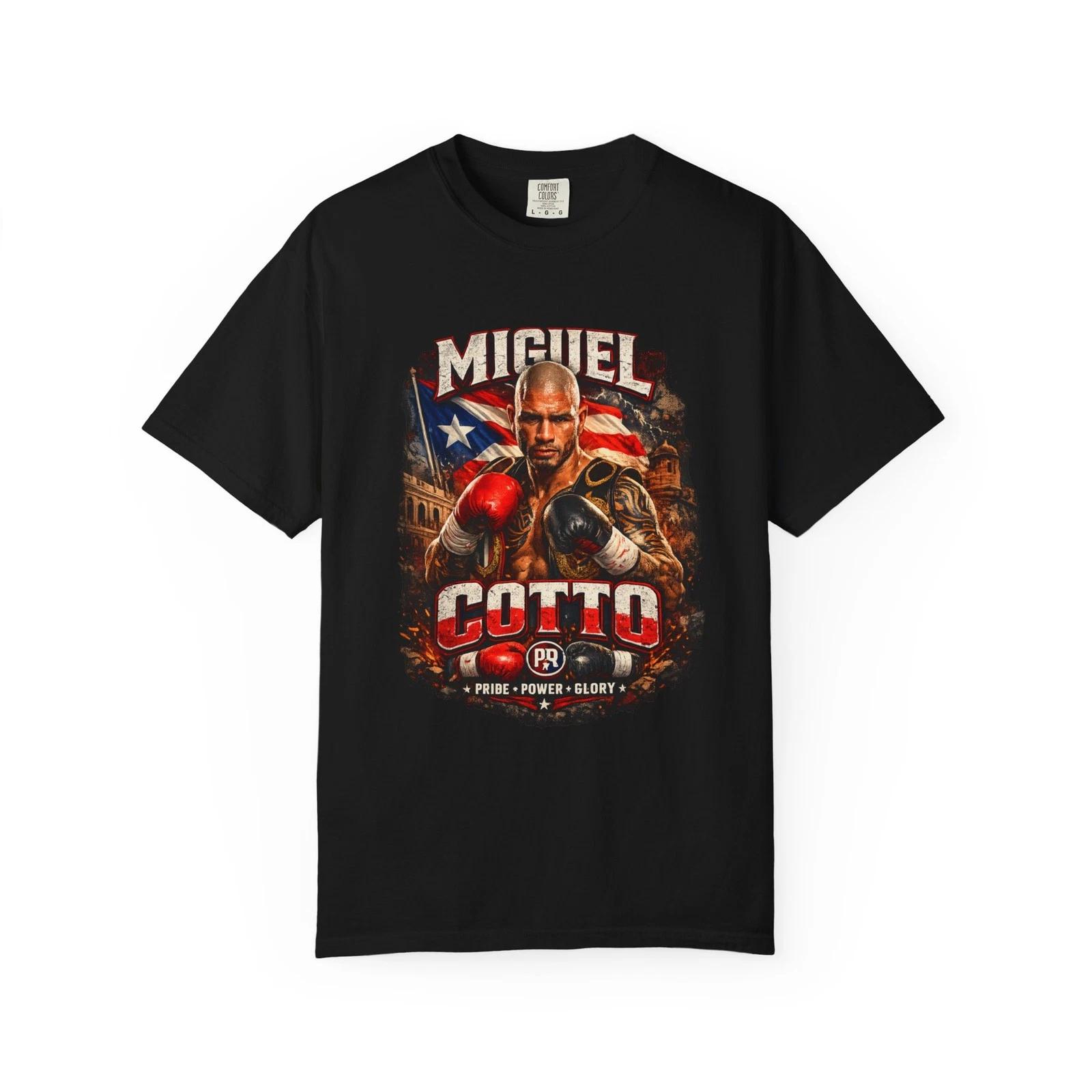 

Miguel Cotto T shirt, Puerto Rico Boxing, Boxer Tee Shirt, Champion PR T shirt L