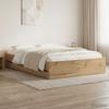 Bed Frame with Storage Artisan Oak 120 x 200 cm