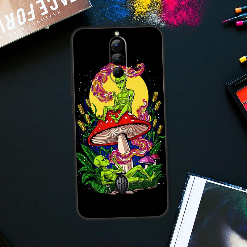 Space Alien Magic Case For ZTE Nubia Red Magic 9 Pro Plus RedMagic 8 8S Pro Plus 6 7 6S 7S Pro 5S 6R 5G Cover