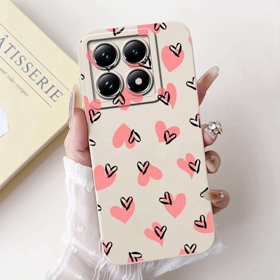 Cute Cartoon Phone Case For Xiaomi 14T Pro Soft Silicone Shockproof Cover For Xiaomi 14T 14 T Pro 5G Cases Bumpers