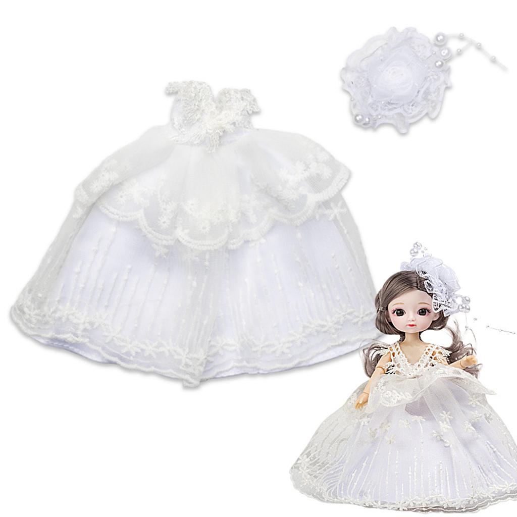 Exquisite Beautiful Dolls Clothes Mini Dress Cloth Clothing Dress Band 20cm Girl Doll Kids Toys No Doll