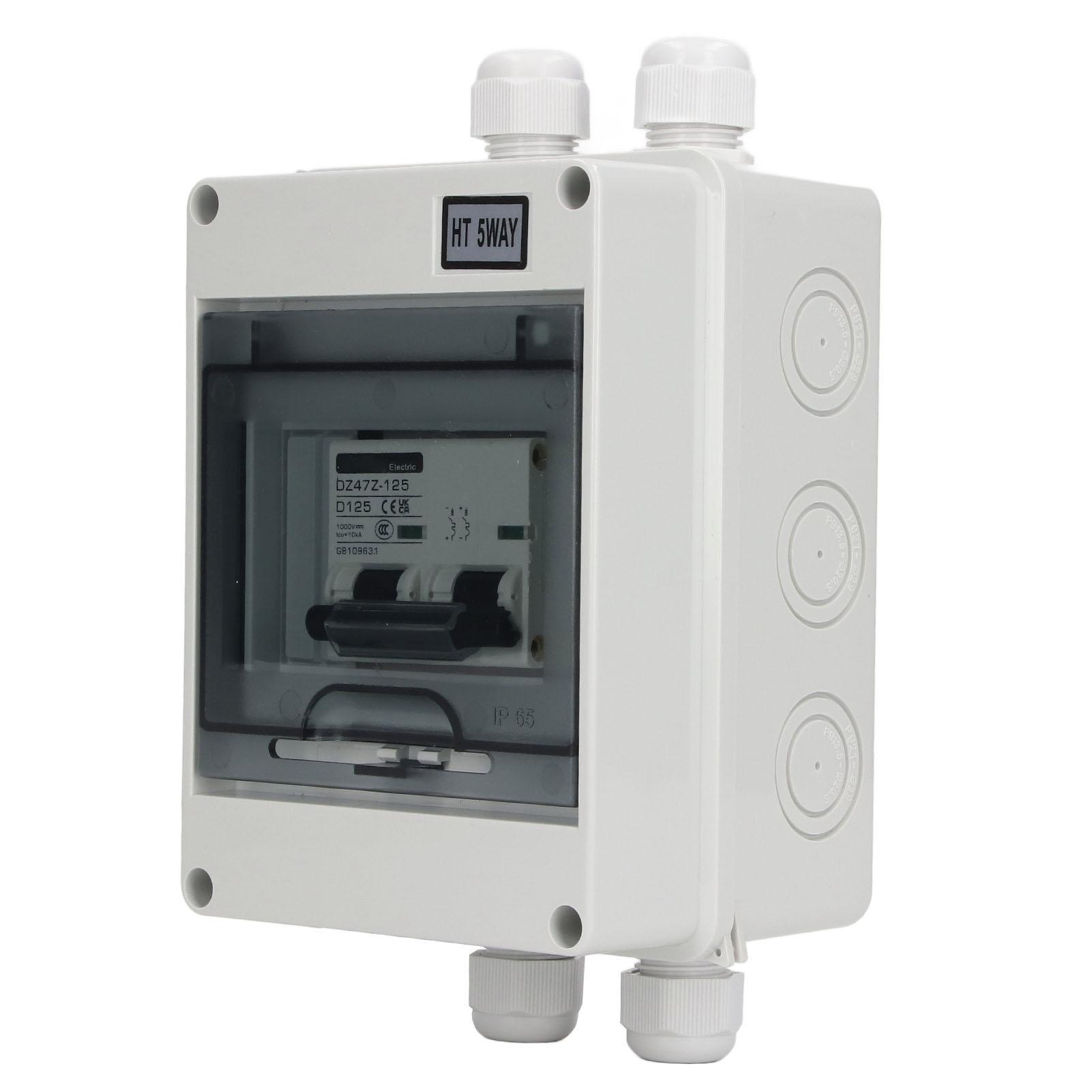 

Автоматичний вимикач постійного струму мініатюрний 2P 125A IP65 Водонепроникний Роз єднувач для Сонячної Фотоелектричної Системи 1000В