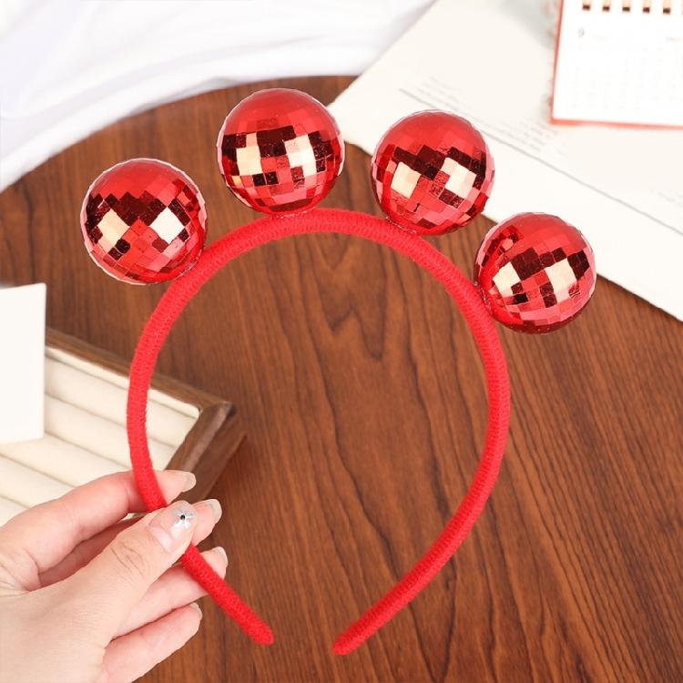 Glitzerndes Discokugel-Haarband, Disco-Haarband, Vintage-Disco-Outfits der 70er Jahre, glänzende Haaraccessoires für Kinder, Geschenkidee