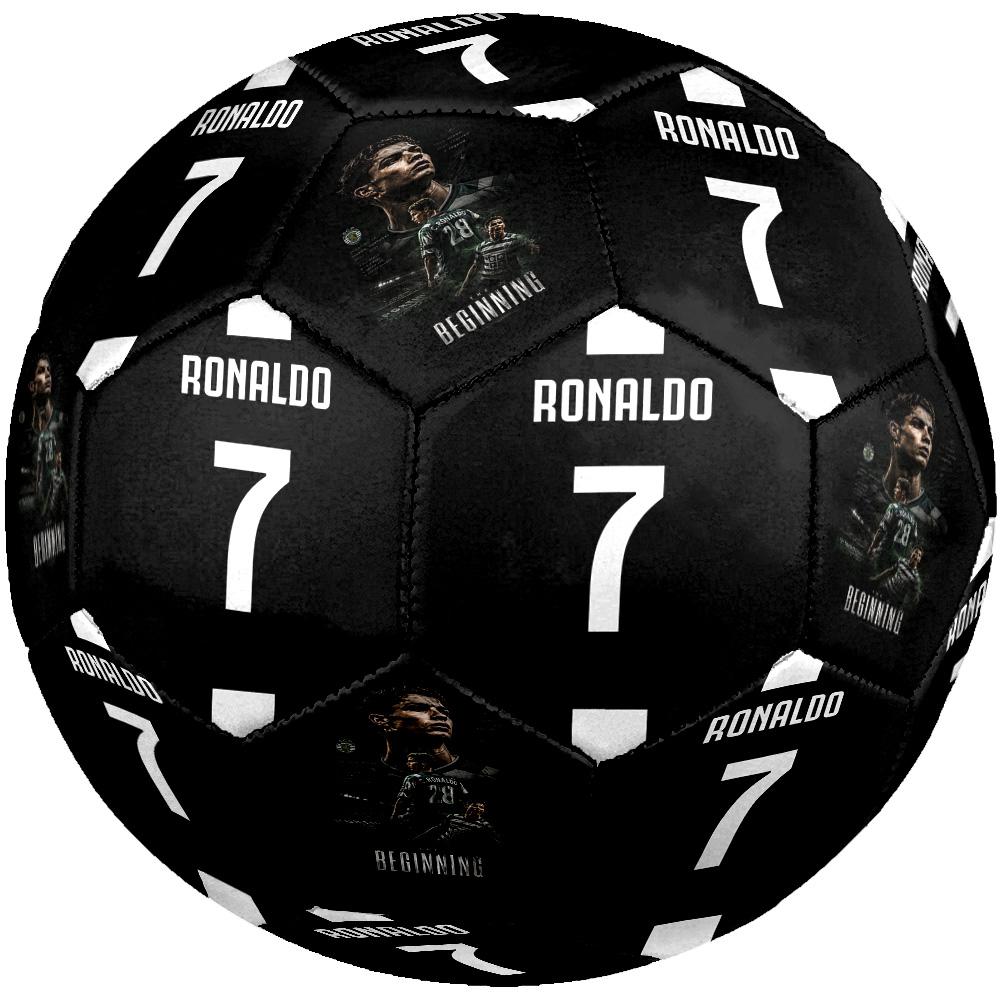 Ronaldo's Artistic Tribute Size 5 Soccer Football Machine-Stitched Indoor/Outdoor Universal Football Ideal for Soccer Enthusiasts