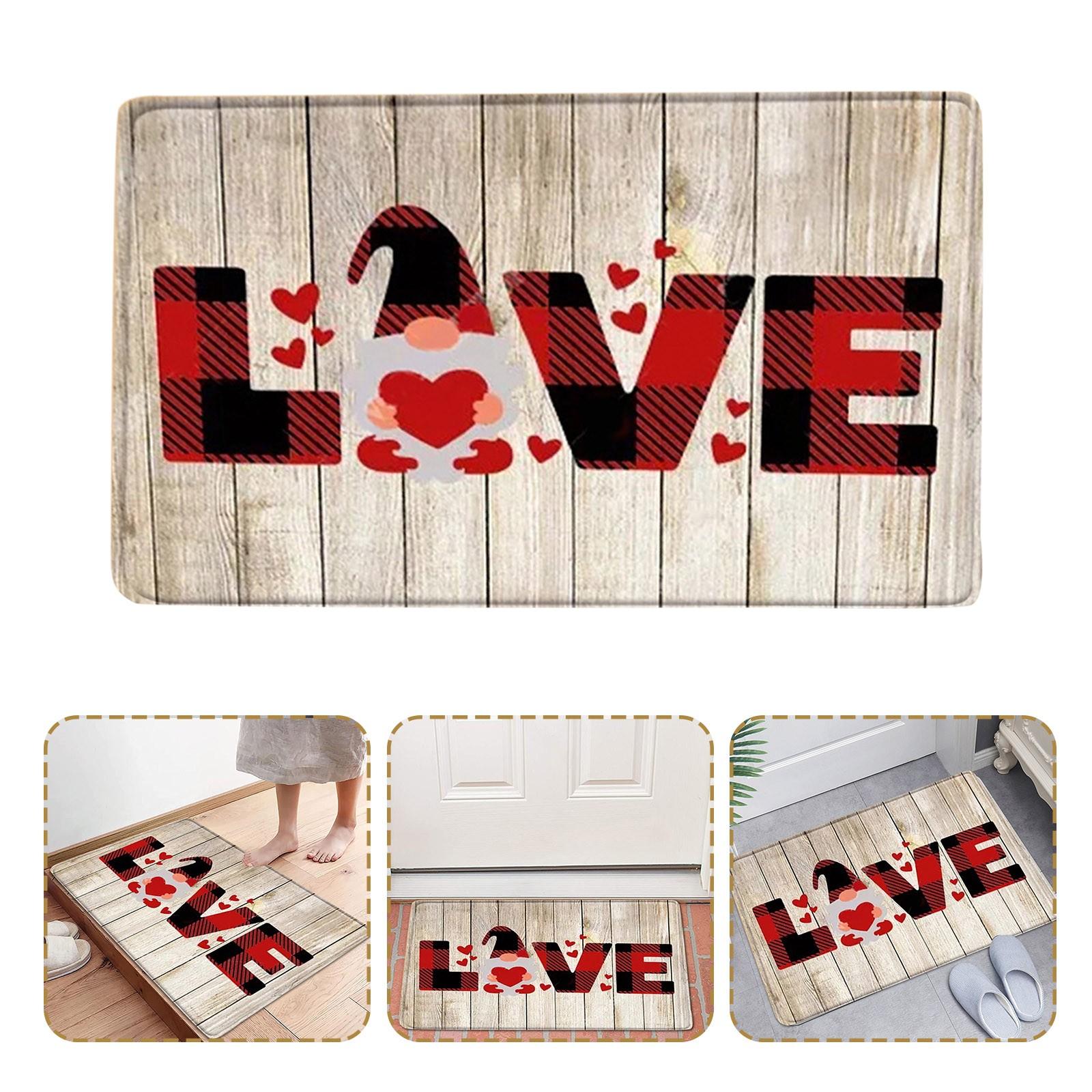 

Украшение ко Дню святого Валентина, коврик для ванной комнаты, приветственный напольный коврик
