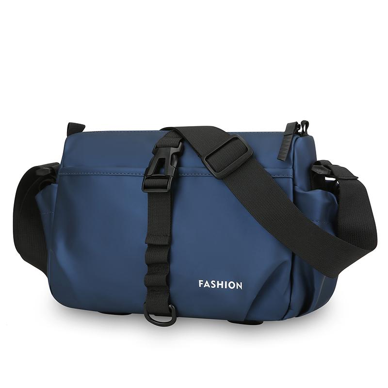 Casual Large Capacity Men's Crossbody Bag Outdoor Travel Nylon Material Water-Resistant Membrane Urban Minimalist Style