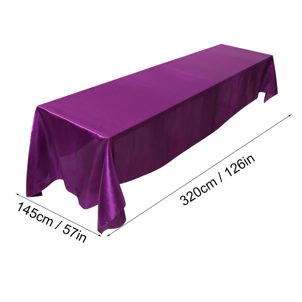 145x320cm Rectangle Tablecloth Table Cover Stain Resistant Banquet Wedding Party Decor
