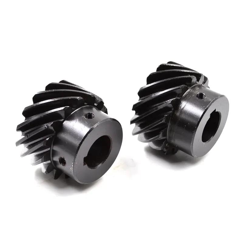 1M 13/15/20/26/30 Teeth Steel Helical Gear DIY Motor Staggered Gear 6-15mm