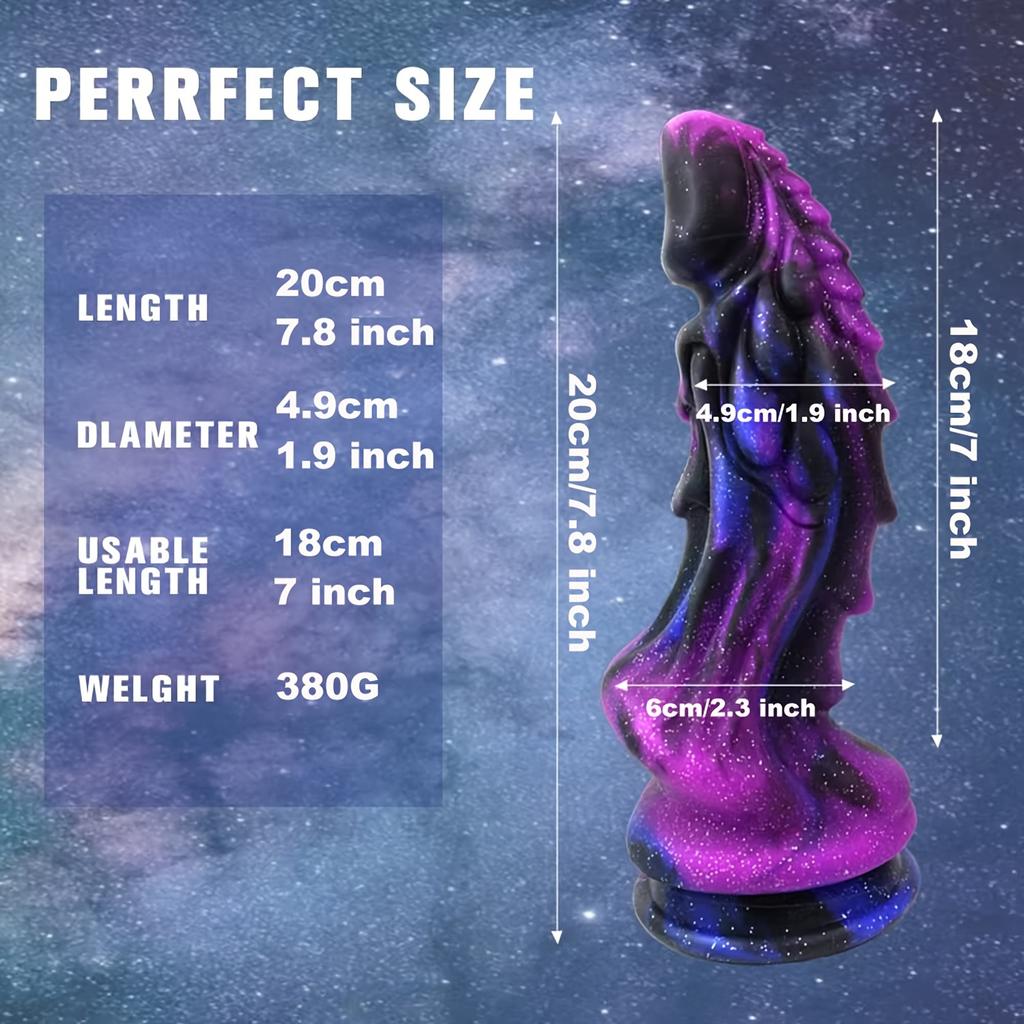 Dragon Shaped Dildo for Women, Large Anal Dildo with Strong Suction Cup, Giant Monster Dildo Liquid Silicone Anal Plug Prostate Massager Adult Sex Toy