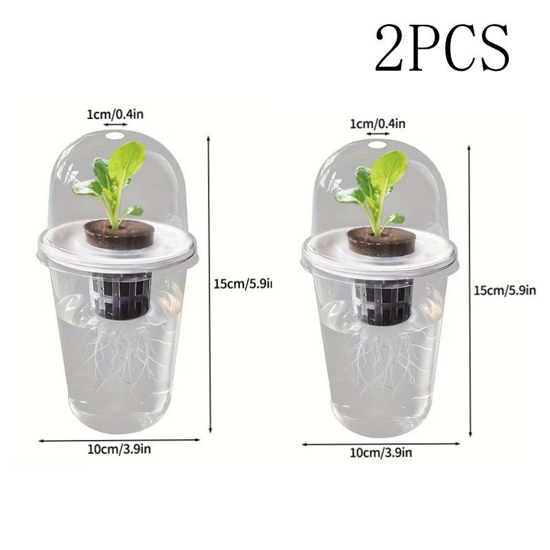 5/10Pcs Transparent Nursery Pots Hydroponic Seedling Germination Cup Seed Starting Pot Plant Gardening Planting Nutrition Cup