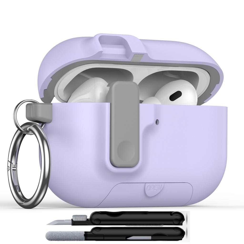 For AirPods Pro 3 Case 2025 with Cleaner Kit for Apple AirPods Pro 3rd Generation Case Safety Lock AirPod Pro 3 Case Accessories