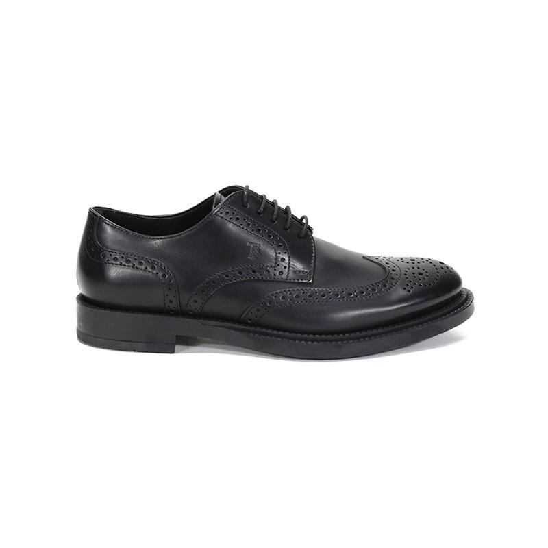 TOD'S Men's Leather Lace-Up Brogue Shoes