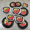 HINLY1 Auto Front Heck Logo Kühlergrill Emblem Zubehör für Fiat Abarth 500 Tipo FR Panda Argo Punto Doblo Pulse Stilo Palio Pondo Strada