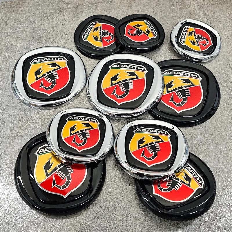 HINLY1 Auto Front Heck Logo Kühlergrill Emblem Zubehör für Fiat Abarth 500 Tipo FR Panda Argo Punto Doblo Pulse Stilo Palio Pondo Strada