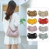 Textured Shoulder Bag Simple and Lightweight Large-capacity Nylon Messenger Bag Fashionable Solid Color Casual Commuter Bag Women