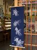 Dyed Anbo Hand Towel Demekin Anbo Navy Authentic Dyed Cotton Tokuoka Made in Japan 35cm x 100cm "Ryukin Blue" 100%