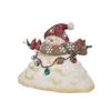 Glowing Snowman Statue Nightlight Cartoon Snowman Figurine  Festival