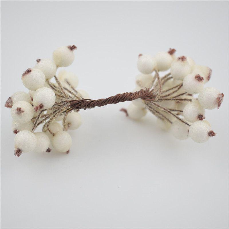 

Мини Пенопластовый Рождественский Заснеженный Фрукт Искусственная Падубовая Ягода Цветок Домашний Рождественский Декор