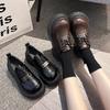 British Style Lace-up Small Leather Shoes Women's 2025 Spring and Autumn New Ins Trendy Internet Celebrity Fashion Versatile Platform Loafer Sin
