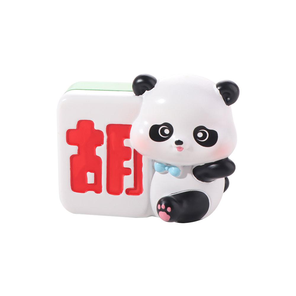 Random Style Micro Landscape Mini Panda Ornaments Resin Crafts Cartoon Simulation Panda Ornaments 3D Panda Miniatures Office
