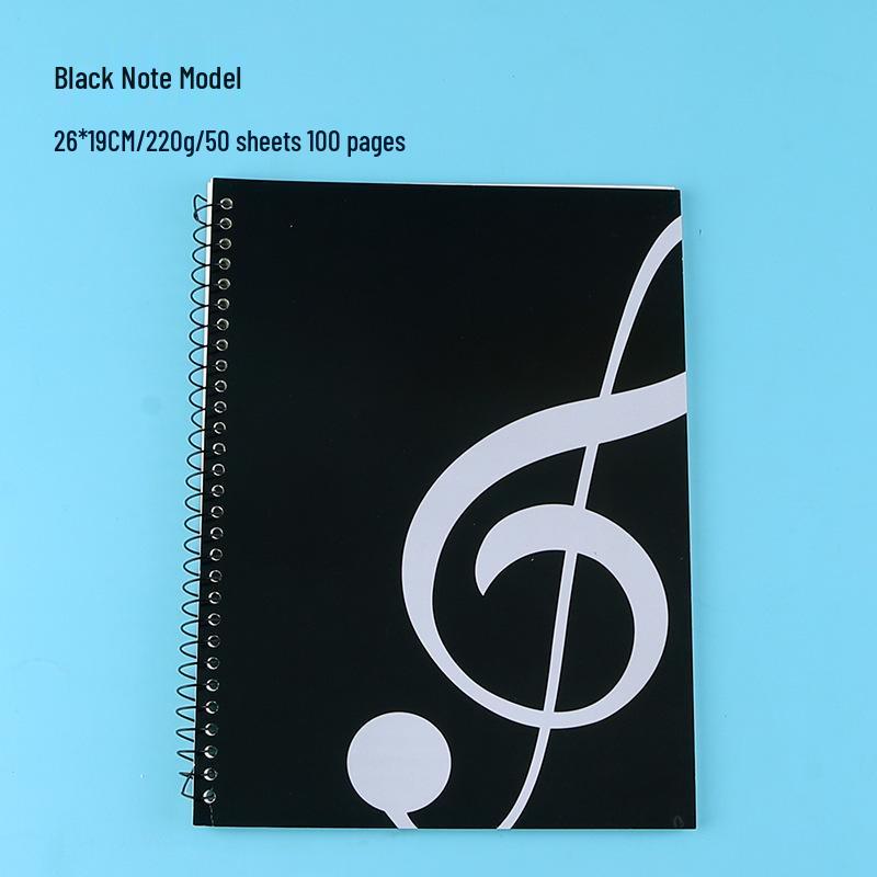Large Space Loose-Leaf Music Staff Notebook for Piano Students - Professional Music Score & Theory