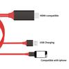 HDMI-compatible Adapter Cable 1080P Plug and Play TPE 8Pin to HDMI-compatible Converter for iPhone