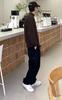 [CHANGE WELL] Men's 2024AW Fashion 9oz Autumn/Winter Clothing Big Silhouette Warm Autumn/Winter Clothing Double-Sided Brushed Fabric Thermal Insulatio