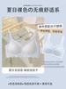 Naked feeling seamless jelly soft support less wind small chest gathering spring and summer thin no steel ring bra set