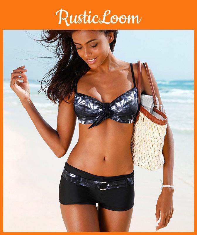 Women Sexy Wrap Push Up Boxer Sport Bikinis Sets For Summer Swimsuit Underwire With Premium Quality And Timeless Design