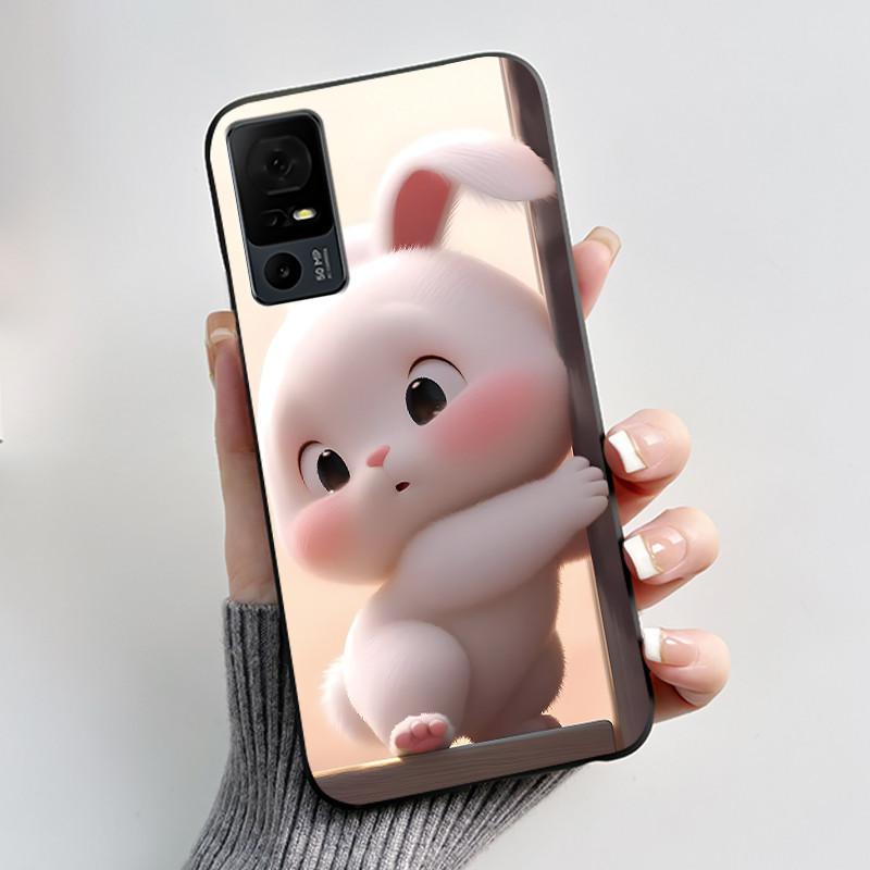 Cute Case For TCL 40 XL Fundas TCL 40T T608DL Cover For Lively Jitterbug Smart 4 Printing Shells Protective Soft Silicone Casing