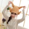 Cute plush, cute chicken thigh hood hat, plush hood, photo props, photo props