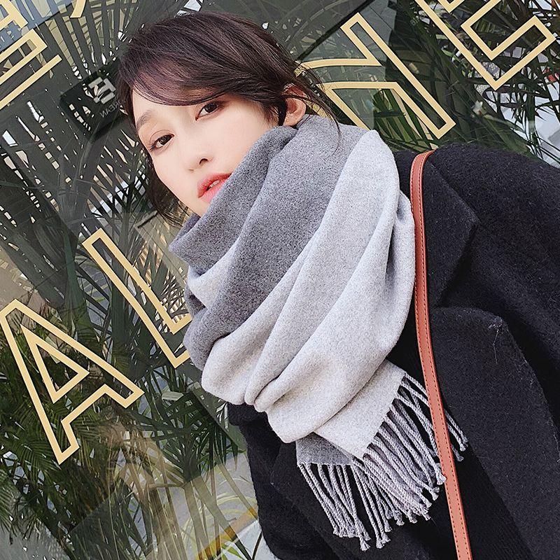 Womens Fall Winter Scarf Fashion Tassel Soft Warm Blanket Scarves Thick Soft Womens Shawl Wraps