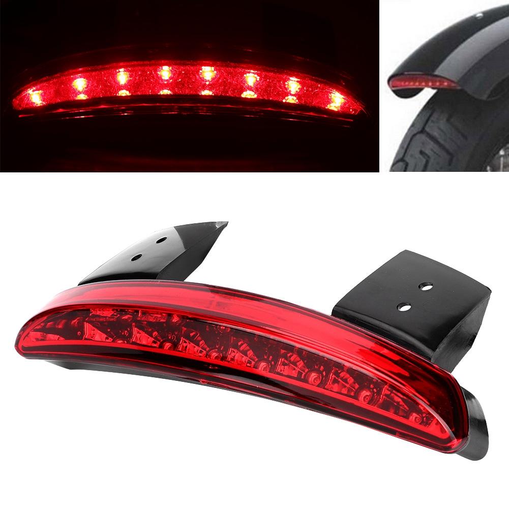 Motorcycle Tail Light Lamp Rear Edge Brake Mudguard Taillight Fit for XL883N 2007 2013Red