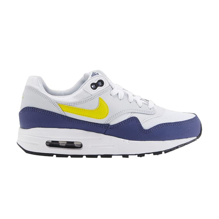 

Nike Детские кроссовки Air Max 1 GS Blue Recall White Tour-Yellow 807602-107