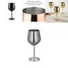 Elegant 304 Stainless Steel Wine Glasses Set Featuring Luxurious High Foot Design For Champagne And Sparkling Wine Ideal For Entertaining Guests