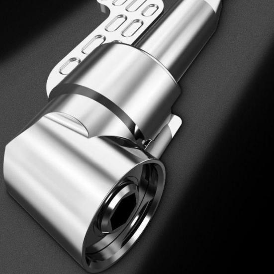 Right Angle Electric Drill Adapter 105-Degree 1/4 3/8 1/2 Inch Drill Press Attachment with 360-Degree Rotatable Socket Set