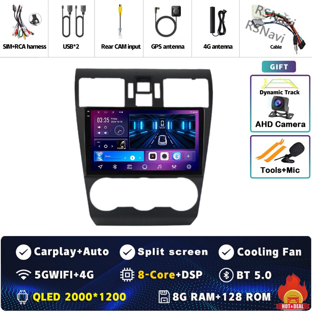 Android 14 Carplay Car Radio For Subaru WRX Forester 4 SJ 2016 - 2022 Multimedia Video Player Navigation GPS Stereo 2Din DVD DSP