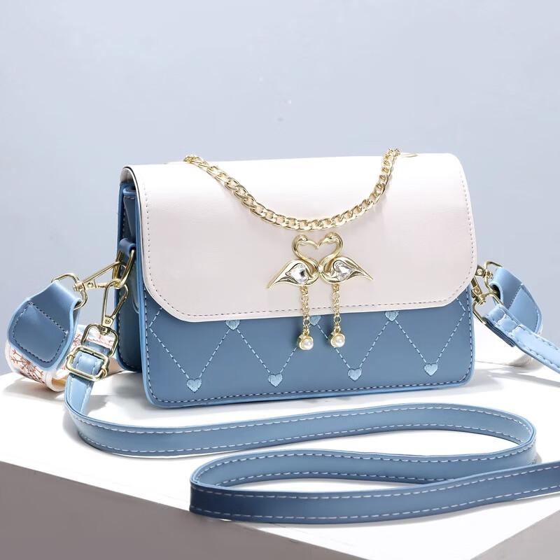 Light luxury chain small square bag women's bag new all-in-one shoulder bag crossbody bag to send girlfriend long 20cm high 14cm wide 7cm