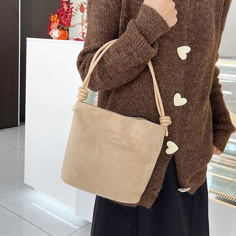 Stylowa i Przestronna Torba Wiadro Torby na Ramię Torebka Podpachowa do Użytku Codziennego Kobiety Wielokolorowa Retro Torba Crossbody