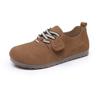 Shoes women's spring new retro round head casual single shoes women's non-slip, wear-resistant, comfortable and lightweight lazy shoes