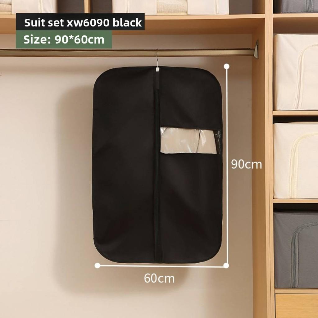 Clothing Dust Cover With Nonwoven Fabric For Wardrobe Protection And Dust Prevention