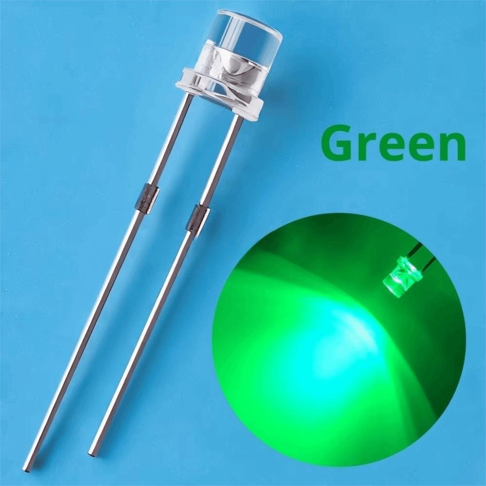 100Pcs Wide Angle LEDs LED Light Diodes Flat Top LED Lamp Bulbs  Signage Decoration