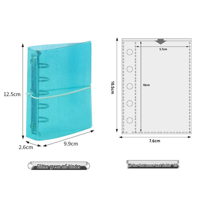High-Transparency Ins Style Single-Grid Card Holder Album for Photocards Two-grid Card Page, Double-sided, 30 Sheets