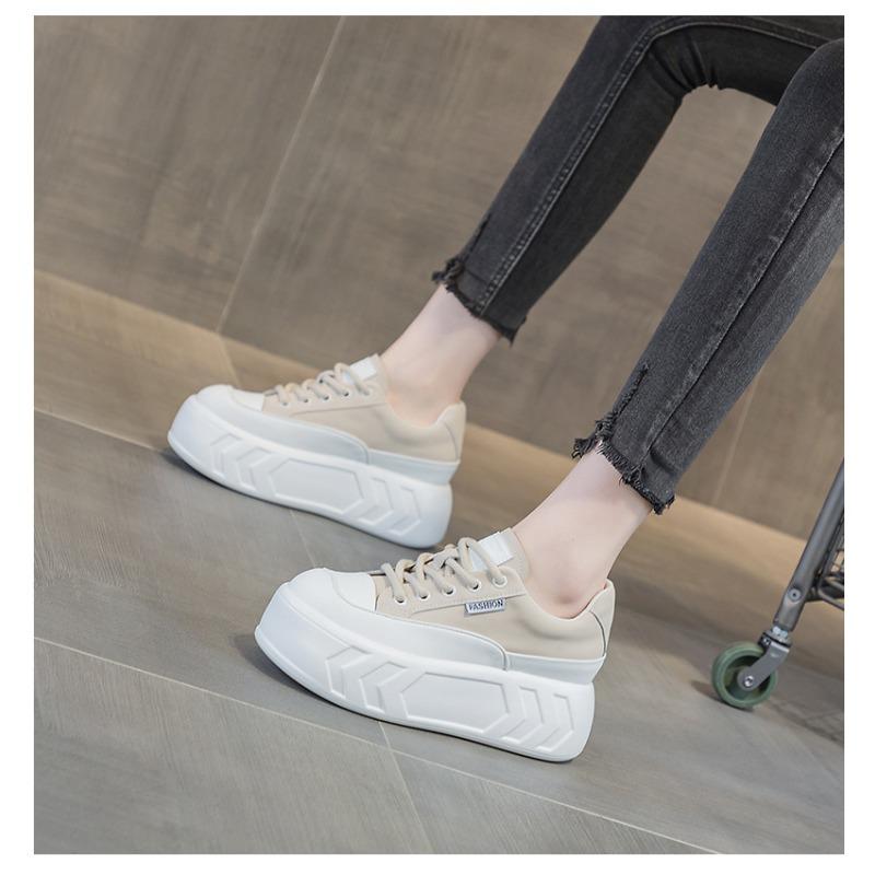 

Туфли для хлеба с толстой подошвой и внутренней высотой, повседневные туфли-кексы, белые туфли 40 абрикосовый