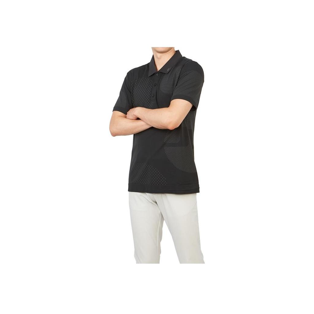 J.LINDEBERG Pattern Logo Printed Short Sleeve Polo Shirt Men Tops Black GMJT07776-9999
